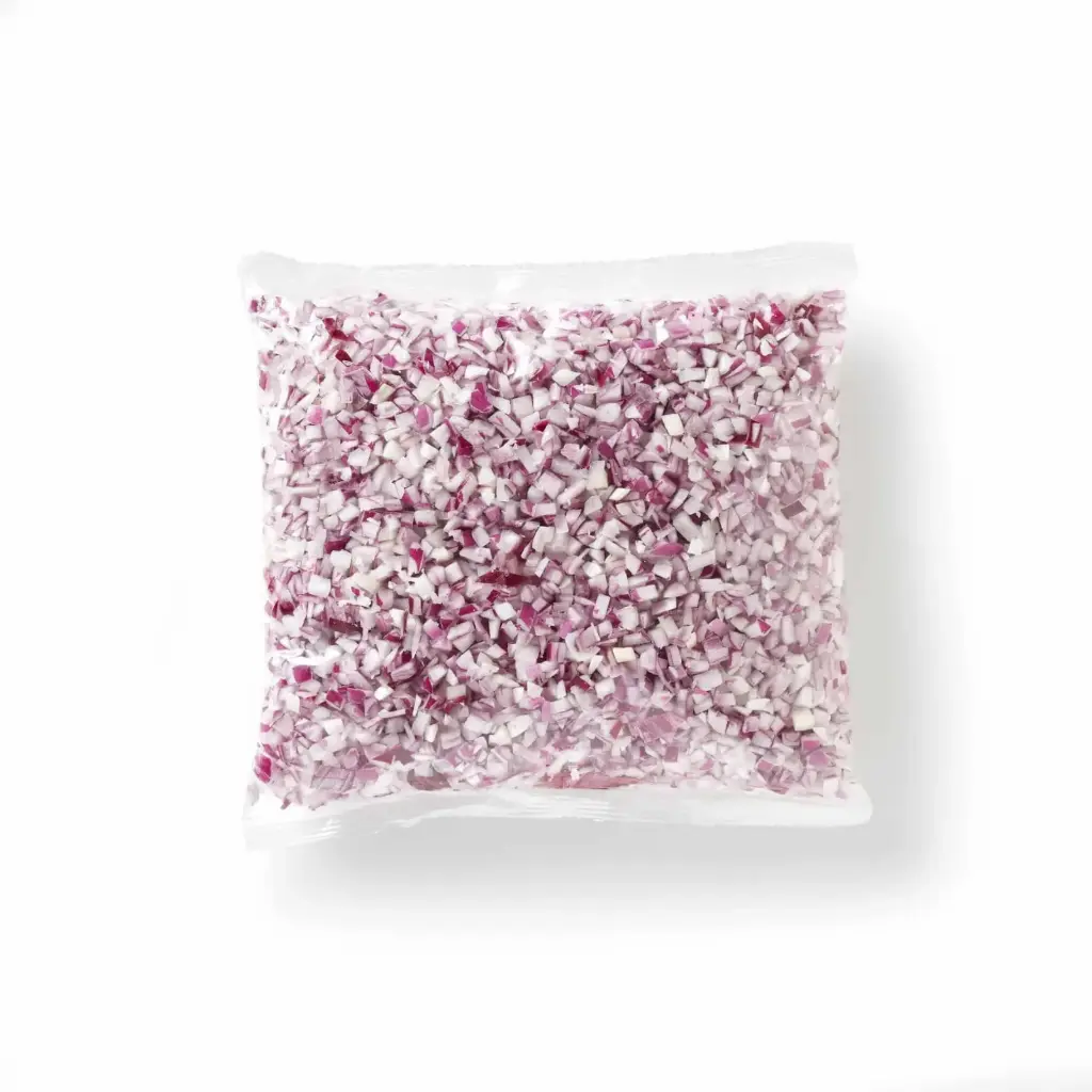 Oignon rouge en cubes - 1kg